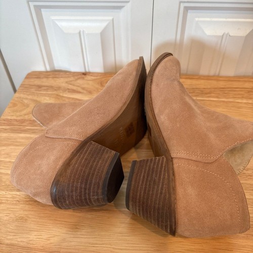 Kelsi Dagger Tan Fur Lined Ankle Boots Size 10 - Picture 6 of 10