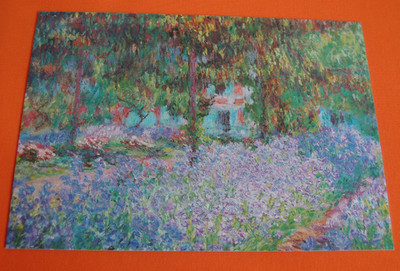 1x Postkarten Der Künstlergarten in Giverny 1900 Claude Monet Kunst Garten