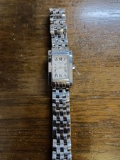 Longines DolceVita L5.158.4 Ladies Quartz Watch White Roman Dial Rectangular SS