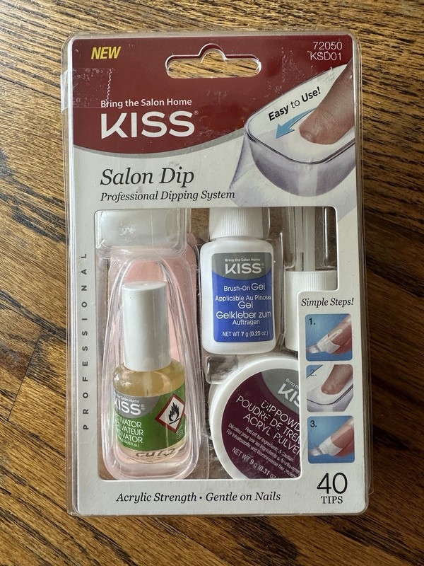 Kiss Salon Dip Professional Dipping System Acrylic Strength Nail Kit