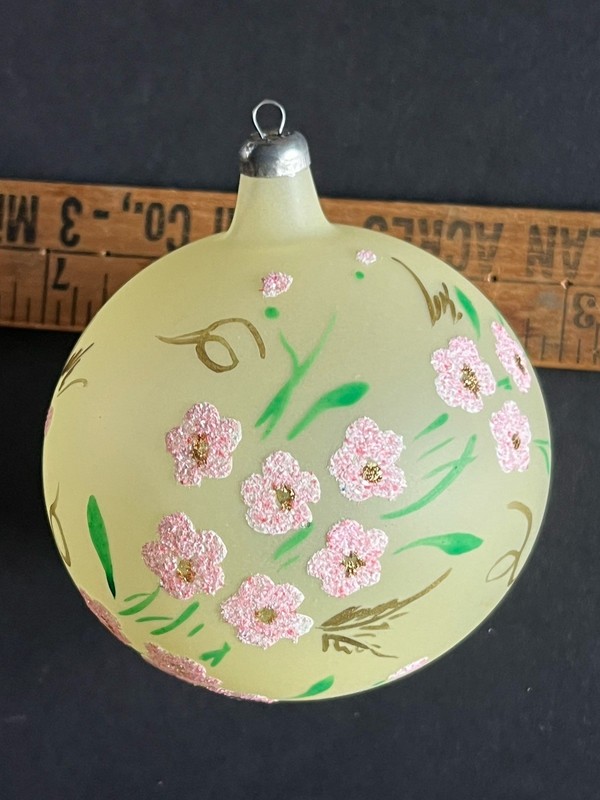 Vintage Mercury glass Christmas tree ornament