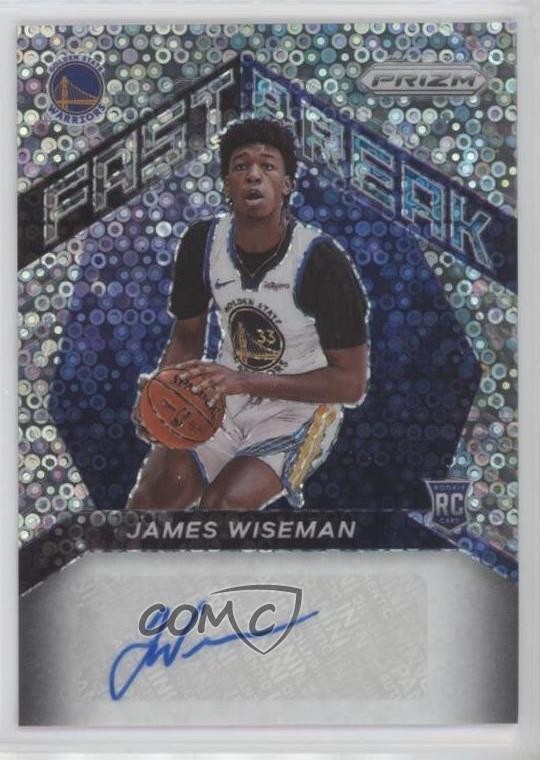 2020-21 Panini Prizm Fast Break Rookie Auto James Wiseman #FR-JWS Auto RC ne1