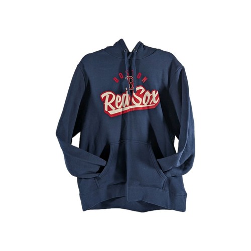 Genuine MLB Boston Red Sox Baseball Graphic Logo Hoodie Sweatshirt Navy Blue L - Picture 5 of 6