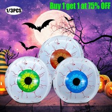3x Large Halloween Inflatable Eyeball Halloween Outdoor Party Scary Fun Ball