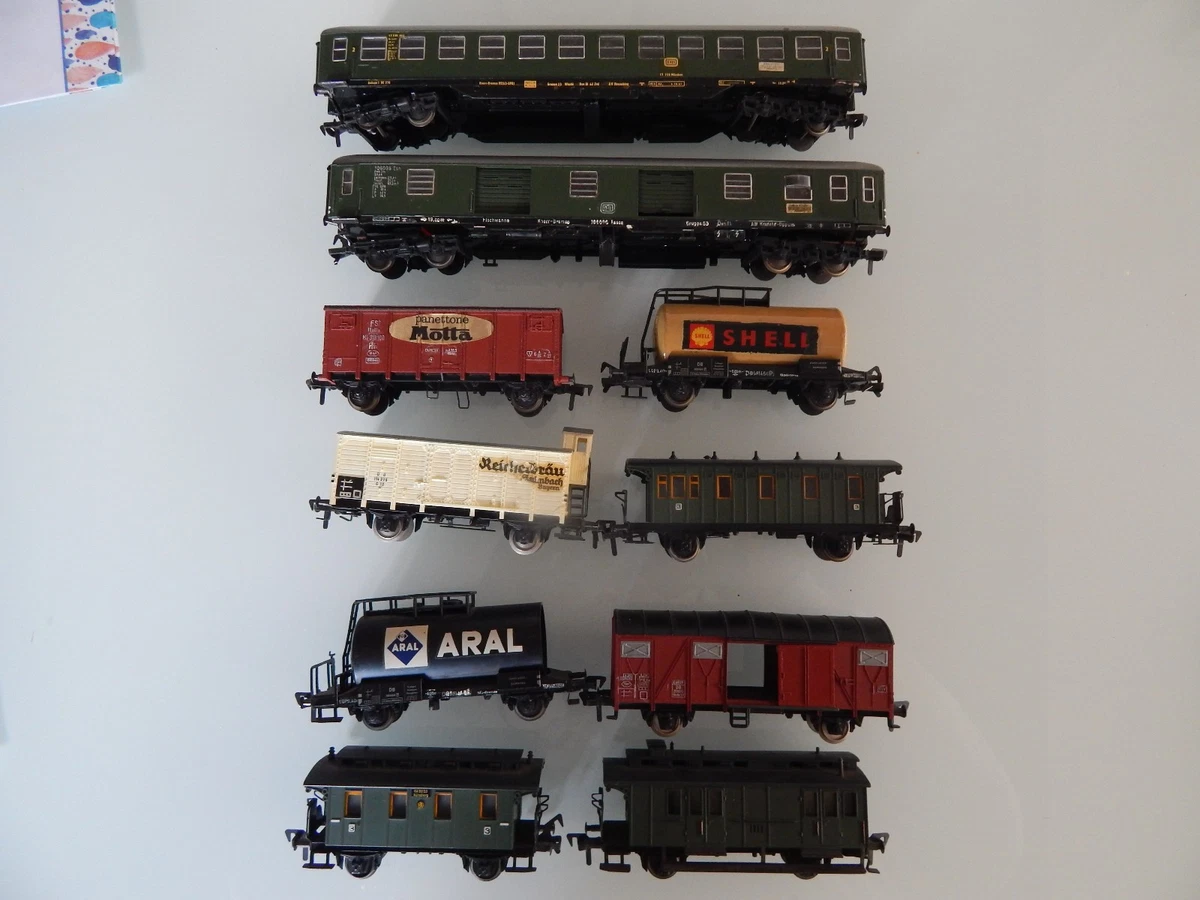 JOUEF HO LOT DE 3 WAGONS MARCHANDISE ATTACHES MODIFIEES FLEISCHMANN SANS BOITE - Boutique Loisir