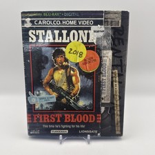 FIRST BLOOD Blu-Ray W/OOP VHS Retro Slipcover Stallone 2018 RARE