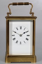 LARGE 8 DAY FRENCH CARRIAGE CLOCK good working order QUALITY TIMEPIECE nice cond