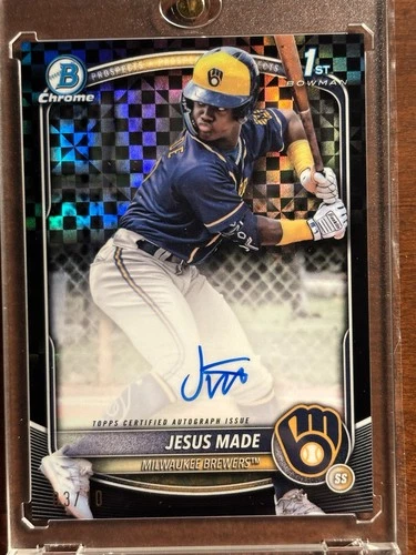 Jesus Made Black /10 Auto Red /5 FireFractor /3 Rookie Mint Brewers Own All 3!!!