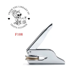 Embosser Custom Book Stamps Ghost Tea Pattern Seal for