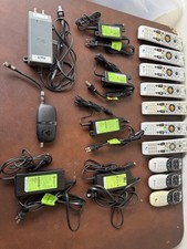 DirecTV Universal Remote Control Lot Of 10 Remotes, SWIM,  5 AC adapters