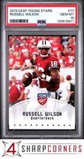 2012 LEAF YOUNG STARS #77 RUSSELL WILSON RC PSA 10