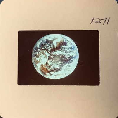Vintage 35mm Slide NASA Apollo 17 Blue Marble Earth Planet Space Original