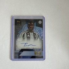 Topps Gold UCC 2024-25 Timothy Weah Auto /49 Juventus Us Soccer Marseille