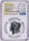 2023-S Morgan Silver Dollar Reverse Proof TOP GRADE! NGC Proof 70