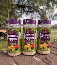 3 - DON JUAN S LEMON PEPPER SEASONING 10 oz EACH TEXAS