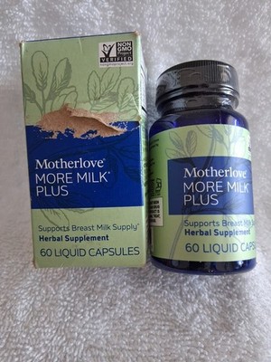NEW Motherlove More Milk Plus Breast Lactation Herbal Supplement 60 Caps 7/2026