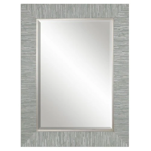 Uttermost 14551 Silver Belaya Rectangular Mirror Designed By Grace Feyock - Picture 1 of 2