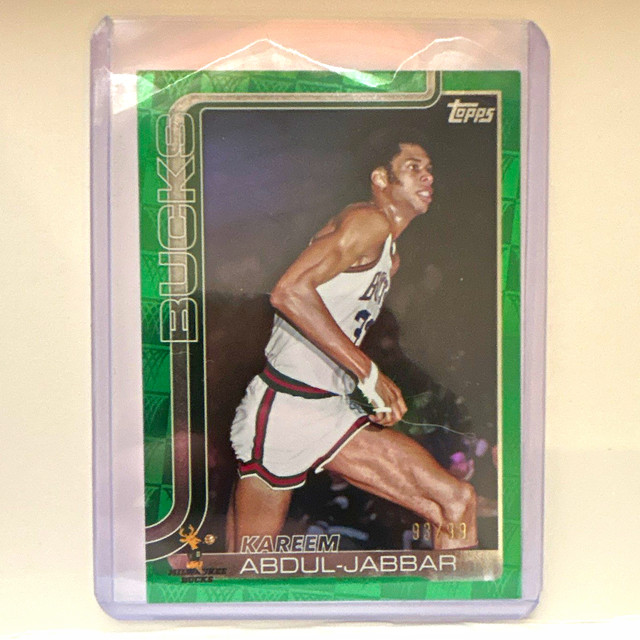 2025 Topps Flagship Kareem Abdul-Jabbar Bucks #259 Green /99 Card