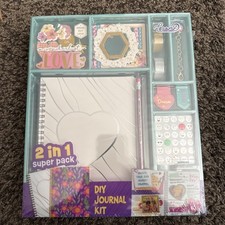 2 Pack Super DIY Journal Kit Scrapbook Birthday Gift Girls NEW IN ORIG PACKAGING