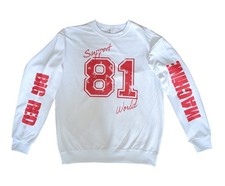 HELLS ANGELS SUPPORT 81 SWEATSHIRT "SUPPORT 81 WORLD" weiß