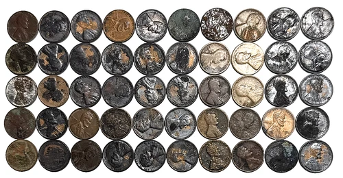 Mixed Lot of Fifty (50) Lincoln Wheat Pennies - US Penny Cent - Various Dates