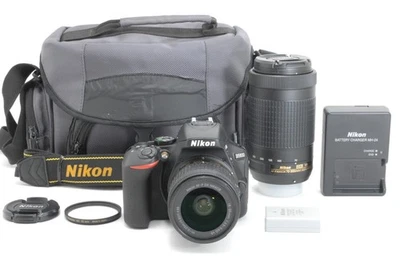 SC:3663 [Presque INUTILISÉ] Reflex numérique Nikon D5600 avec objectif... - Photo 1/4