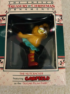 Vtg Enesco Nutcracker Garfield Christmas Ornament ''Sugar Plum Fairy''  new in box
