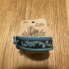 Women’s Justin Genuine Leather Western Cuff Rodeo Western Bracelet (turquoise) 