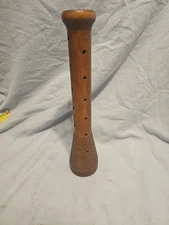 Antique Wooden Rustic Bobbin Beehive Spindle Industrial Primative Brown
