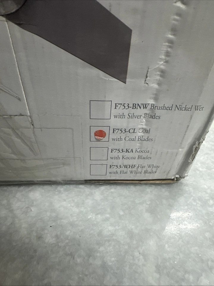 Minka-Aire JAVA 54" Ceiling Fan Indoor Outdoor F753-CL Coal With Remote New - Image 2 of 4