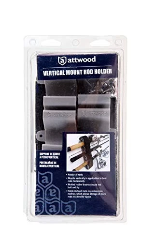 Attwood 12761-7 Vertical Mount Fishing Rod Holder, Set Of 2 - Image 4 of 4