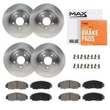 Front & Rear Brake Rotors + Ceramic Pads for Subaru Legacy Outback WRX