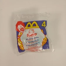 Vintage 2000 McDonalds Hello Kitty Sanrio #4 Happy Meal String-Pull Toy Sealed
