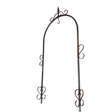 Ferro Arco per Pozzo Vecchio cm 60x145 arredo giardino antico colore ruggine