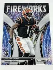 JAMARR CHASE 2021 Prizm RC Fireworks #F-11 LSU NFL Cincinnati Bengals ROOKIE