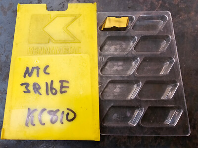 Qty 1 Kennametal NTC 3R16E NTC3R16E KC810 Grade Carbide Theading Inserts