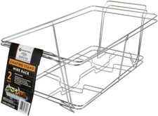 Mm'S Buffet Chafer, Food Warmer Rack, Chrome Wire Rack, Chafing Rack. Set of 4