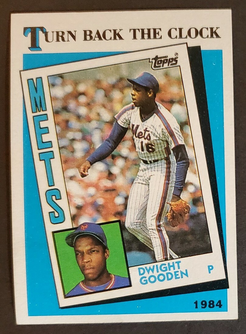 1989 Topps 661 Dwight Gooden METS 1984 TURN BACK THE CLOCK baseball card NM/MT eBay