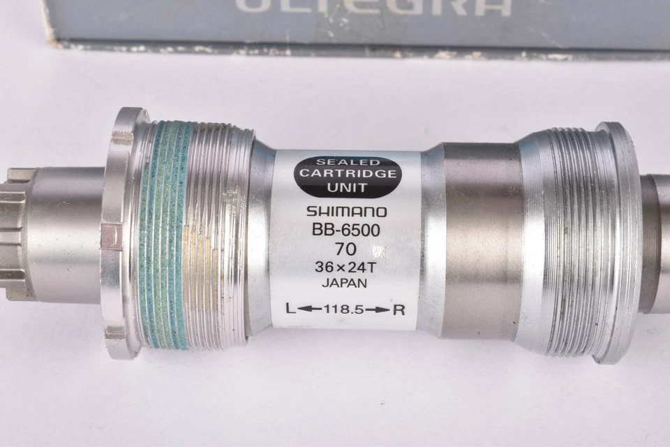 NOS/NIB Shimano Ultegra #BB-6500 Octalink Bottom Bracket in 118.5mm ITA thread - Bild 2 von 4