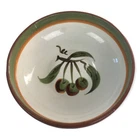 Vintage 1970s Stangl Pottery 7 3/4" Vegetable Bowl Brown Green Orchard Song