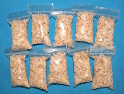 10 Bags Fatwood Shavings Chips Tinder Fire Starter Camping Back Pack Fat Wood