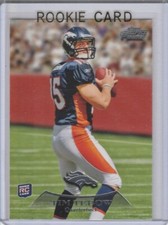 TIM TEBOW ROOKIE CARD Denver Broncos 2010 TOPPS PRIMES Football DENVER BRONCOS!