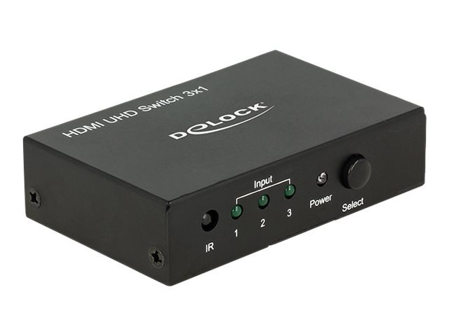 Delock 18683 HDMI Metallo Nero 18 Gbit/s 600 MHz 3840 x 2160 Pixel 18683