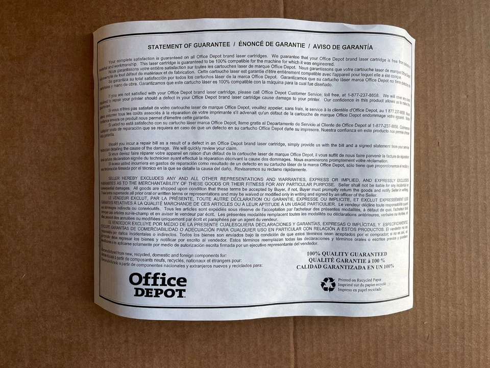 Cartucho de tóner láser de repuesto Office Depot HP 92274A Foto 4 de 4