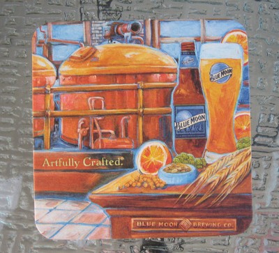 Beer Coaster Blue Moon Brewing Co Artfully Crafted 2006 Golden Co Brewery Ebay
