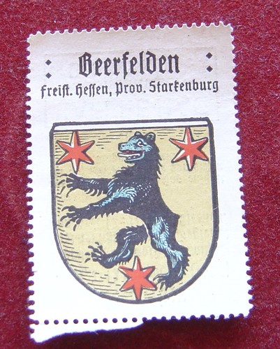 REKLAMEMARKEN: um 1900  BEERFELD , Hessen, Prov. Starkenburg - Bild 1 von 2