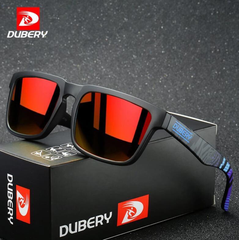 DUBERY Sport Polarized Square Sunglasses Men Women Driving Fishing Glasses UV400