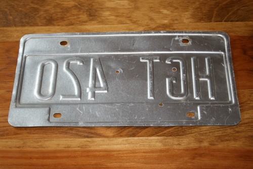 Vintage Vermont 420 License plate HGT 420 High Times Marijuana Cannabis Weed - Bild 2 von 2