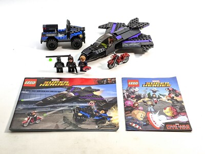 LEGO Super Heroes 76047 Black Panther Pursuit 100% Complete with Manual 