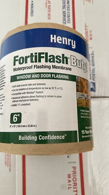 Henry FortiFlash Butyl 6  X 75  Waterproof Flashing Menbrane